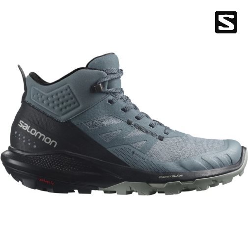 Botas Montaña Salomon Outpulse Mid GTX Mujer Turquesa Negros | MX HMDC612